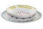 DKD Home Decor Vajilla Africa Azul de 18 piezas en Porcelana