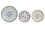 DKD Home Decor Vajilla Africa Azul de 18 piezas en Porcelana