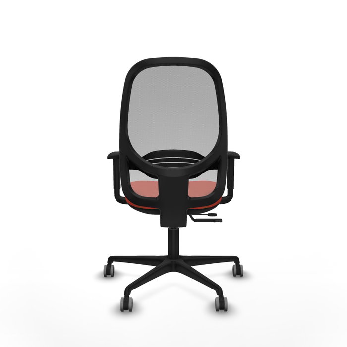 PIQUERAS Y CRESPO Silla de oficina Cilanco con mecanismo Sincro/Traslack, naranja oscuro y gris PIQUERAS Y CRESPO Silla de oficina Cilanco con mecanismo Sincro/Traslack, naranja oscuro y gris