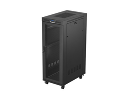 LANBERG Armario Rack para Servidores 32U Independiente FF01-6032-23BL, Negro, con Panel LCD, Ventilación Superior y Capacidad de Carga 1200 kg
