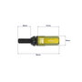 OMP SPEED Juego de 20 tornillos M12x1.5 con protector de aluminio amarillo