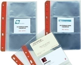 Funda Para Tarjetas Iberplas Pvc 150Μ 4º 3 Dptos. 11 Tal.Rfzo. Paquete De 20