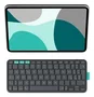 Logitech Flip Folio QWERTY Español Bluetooth - Teclado y Funda para iPad Pro 11" M4 y iPad Air 11" M2/M3 y iPad Air 5ª gen - Grafito
