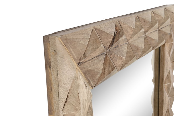 DKD Home Decor Espejo Mango Cristal 76x4x183 3D Natural