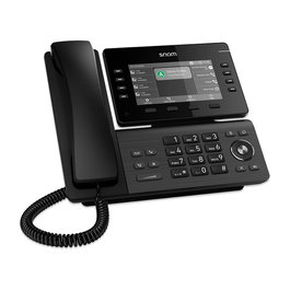 Snom D812 Teléfono IP de 5 Pulgadas Negro, para Escritorio/Pared con PoE, 39 Teclas, 8 Programables, Gigabit Ethernet y Linux