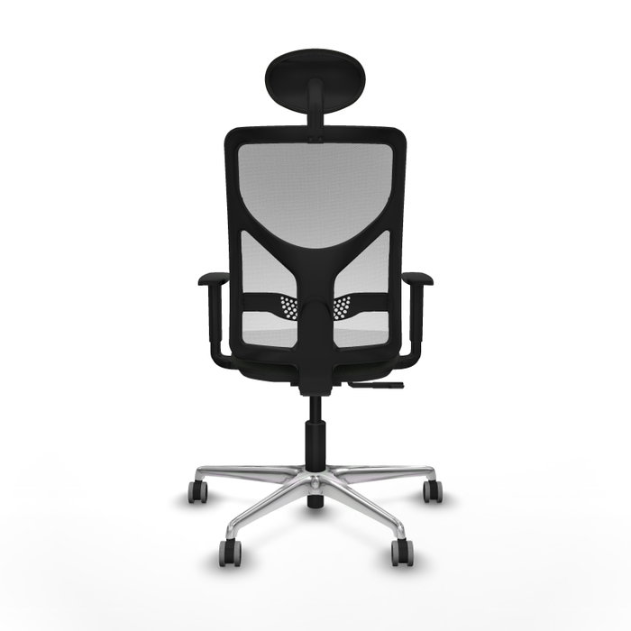 PIQUERAS Y CRESPO Silla de oficina Motilla con mecanismo Sincro, Negro y Blanco