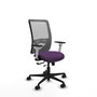 PIQUERAS Y CRESPO Silla de oficina Zulema con mecanismo Sincro/Traslack, Morado y Gris