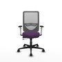 PIQUERAS Y CRESPO Silla de oficina Zulema con mecanismo Sincro/Traslack, Morado y Gris