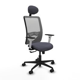PIQUERAS Y CRESPO Silla de oficina Zulema con mecanismo Sincro Gris