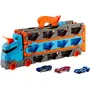 Hot Wheels Super Transportador Expandible con 3 Vehículos - Almacena hasta 25 Coches - Vehículos de Juguete