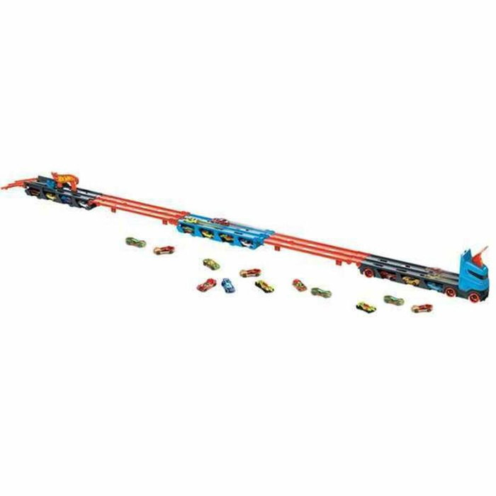 Hot Wheels Super Transportador Expandible con Pista de Carreras de 182 cm Hot Wheels Super Transportador Expandible con Pista de Carreras de 182 cm