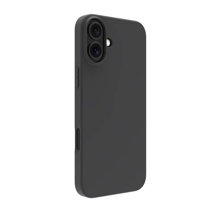 Dbramante1928 Carcasa Trasera Greenland para Apple iPhone 16 Plus - Plástico Reciclado Negro, Resistente a Impactos y Polvo, Carga Inalámbrica, 17 cm (6.7")