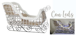 DKD Home Decor Trineo Navidad Blanco 46 x 62 x 90 cm
