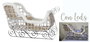 DKD Home Decor Trineo Navidad Blanco 46 x 62 x 90 cm