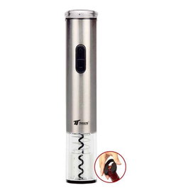 THULOS Sacacorchos Eléctrico Automático 25W - Apto para la mayoría de botellas, incluye corta anilla de la protección del tapón