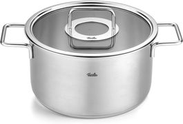 Fissler Pure Profi Olla de 24 cm con tapa de cristal, apta para inducción, 5.7L - 08611524000/0
