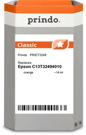 Prindo Cartucho de tinta Naranja PRIET3249 Classic
