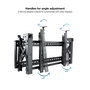 Tooq Soporte de Pared Video Wall VESA para Pantallas de 54 a 70 Pulgadas (137,2-177,8 cm) - Hasta 70 kg, Montaje 200x200 a 800x400 mm, Negro