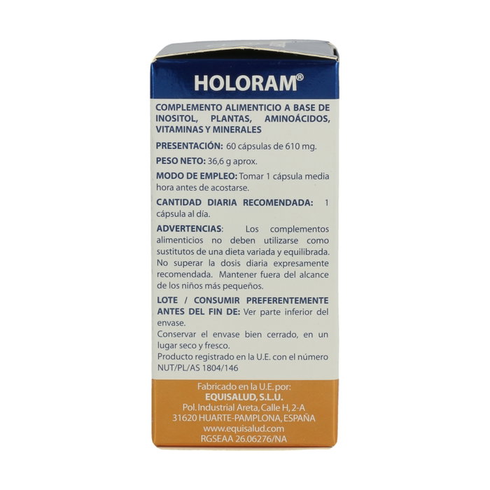 Equisalud Holoram Dormisol 60 cápsulas