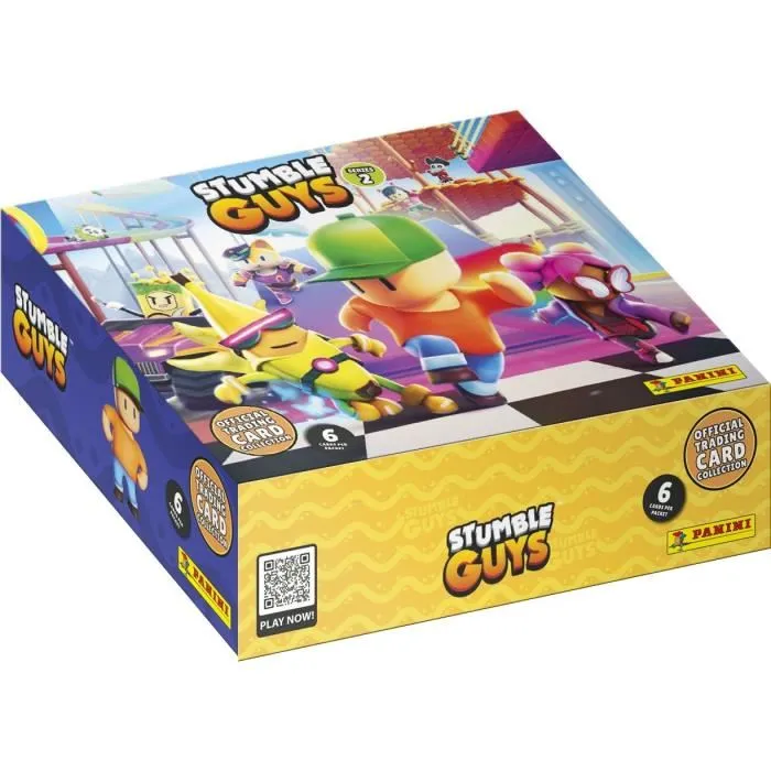 Panini Caja Stumble Guys TC 2 - PAN8051708023244 - 24 Sobres - 144 Cartas Coleccionables
