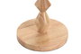 DKD Home Decor Lámpara Sobremesa Marrón Crudo Geométrico 40x40x72 cm Hevea Lino