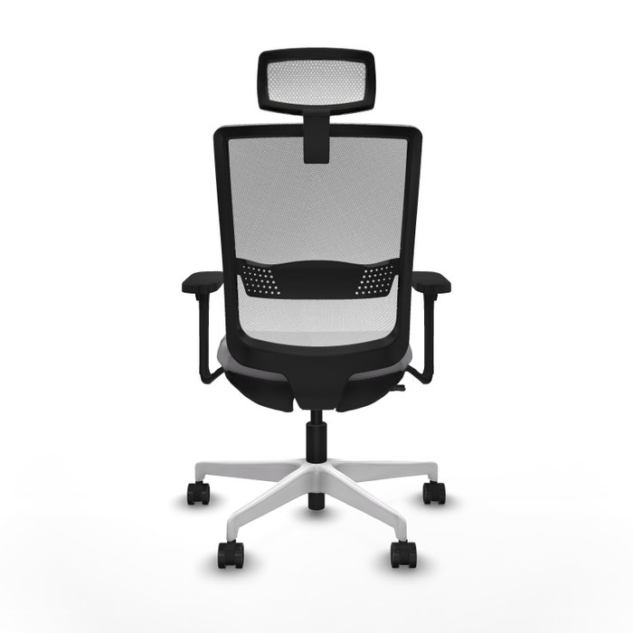 PIQUERAS Y CRESPO Silla de oficina Haches con mecanismo Sincro/Traslack Gris y Blanco PIQUERAS Y CRESPO Silla de oficina Haches con mecanismo Sincro/Traslack Gris y Blanco
