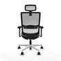 PIQUERAS Y CRESPO Silla de oficina Haches con mecanismo Sincro/Traslack Gris y Blanco