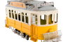 DKD Home Decor Vehículo de Decoración Metal Tranvía Amarillo