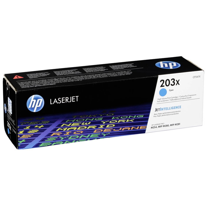 HP 203X CF541X Cartucho de Tóner Cian de Alta Capacidad (XL)