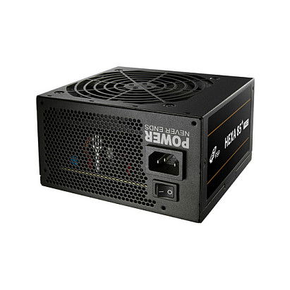 FSP HEXA 85+ PRO 650 - Fuente de alimentación ATX 650W 80 PLUS Bronze, certificación 85+, no modular, color negro, ventilador de 12 cm, 20+4 pin, 2x PCIe 6+2 pin, 5x SATA, 2x Molex