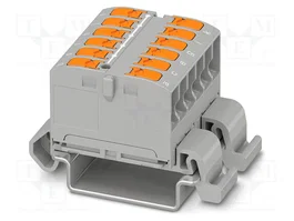 PHOENIX CONTACT PTVFIX 12X2,5-NS35A GY Conector de carril gris