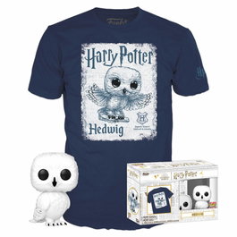 FUNKO Set figura POP & Tee Harry Potter Hedwig con camiseta M