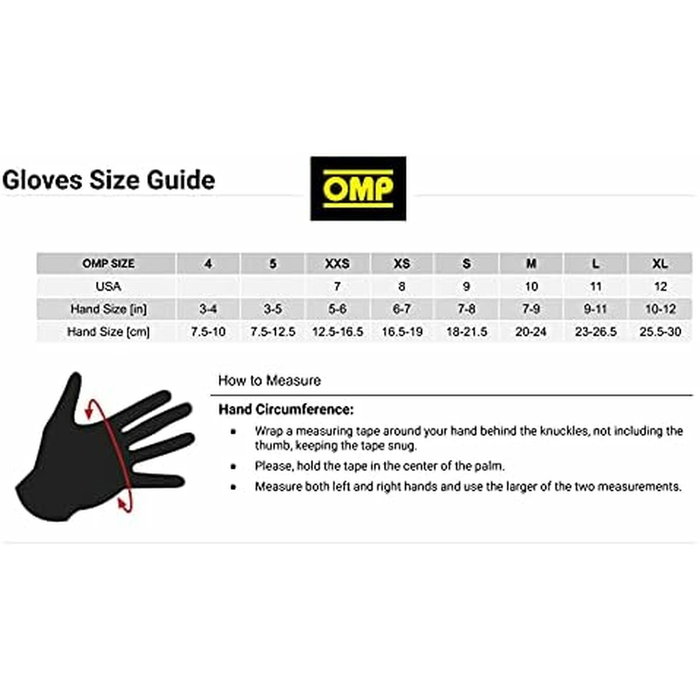 Omp Guantes Técnica FIA 8856-2018 Negro XL Omp Guantes Técnica FIA 8856-2018 Negro XL
