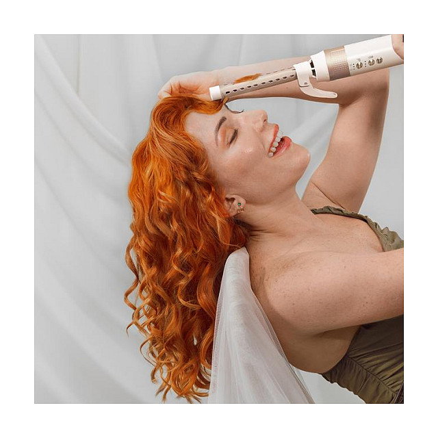 Cecotec Bamba CeramicCare 14in1 Herramienta de Peinado 1400W Champagne con Efecto Coanda