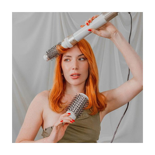 Cecotec Bamba CeramicCare 14in1 Herramienta de Peinado 1400W Champagne con Efecto Coanda