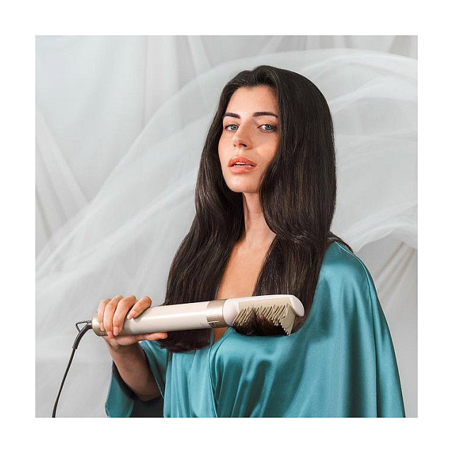 Cecotec Bamba CeramicCare 14in1 Herramienta de Peinado 1400W Champagne con Efecto Coanda