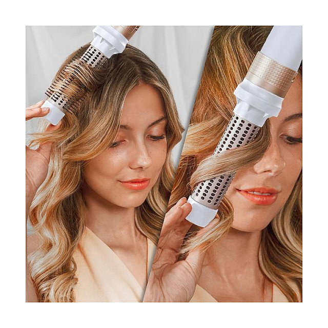 Cecotec Bamba CeramicCare 14in1 Herramienta de Peinado 1400W Champagne con Efecto Coanda