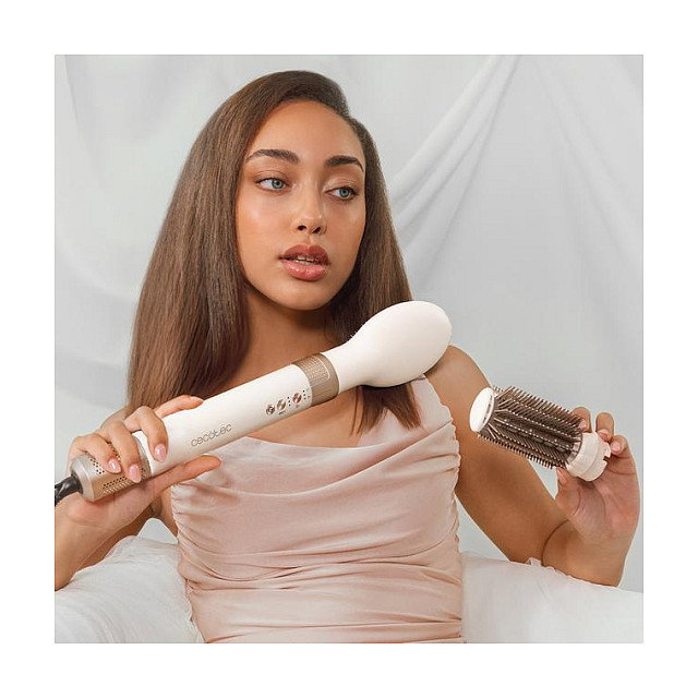 Cecotec Bamba CeramicCare 14in1 Herramienta de Peinado 1400W Champagne con Efecto Coanda