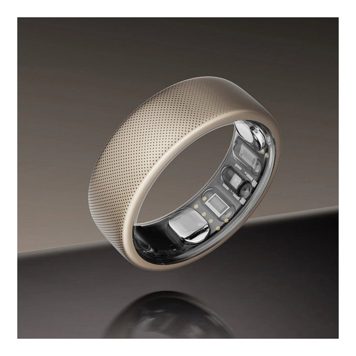 Amazfit Helio Ring W2321TY2N - Anillo Inteligente Rastreador de Actividad y Sueño con Pulsómetro, SpO2, en Titanio, Talla 12, Resistencia al Agua 10 ATM, Compatible con Android/iOS