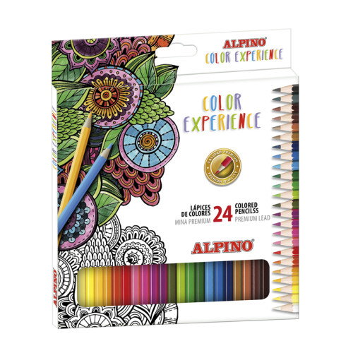 Alpino Lápices de Colores Experience Estuche de 24 Unidades Multicolor