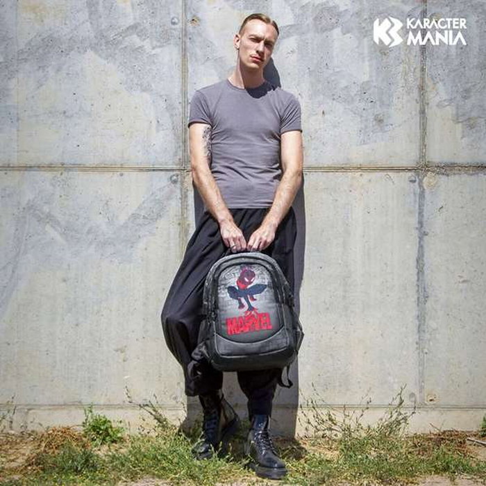 Karactermania Mochila Spiderman Running PLUS Spin Gris