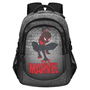 Karactermania Mochila Spiderman Run. Plus FAN Spin 44x34x21 cm, Gran Capacidad, 3 Compartimentos, Material Ripstop, Gris