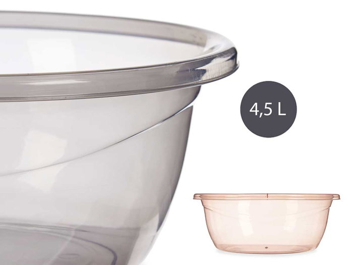 Arte Regal Multiuso Plástico Transparente 4,5L Surtidos 28x28x11cm (Set de 50)