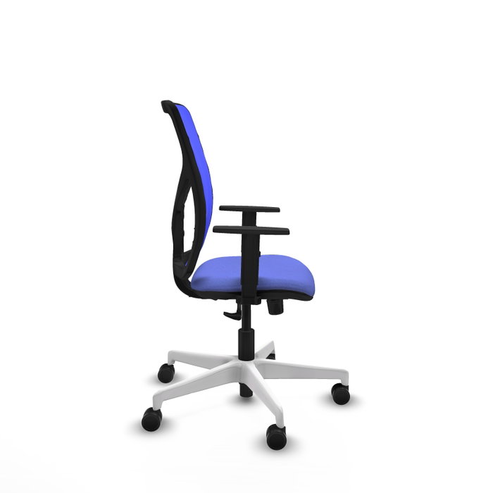 PIQUERAS Y CRESPO Silla de oficina Motilla con mecanismo Sincro, Azul