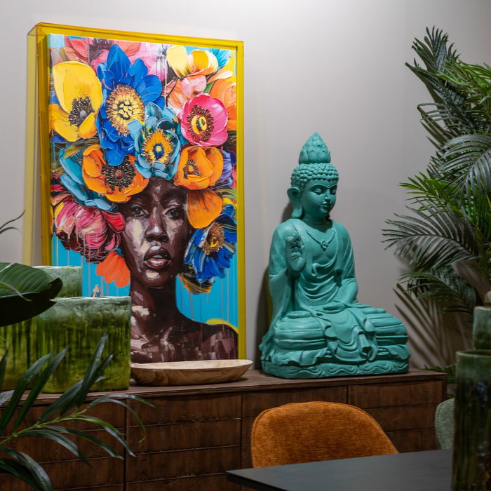 Cuadro Impresión Abstracto Decoración 80 X 3,30 X 120 cm