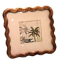 DKD Home Decor Marco de Fotos 10x10 Mango y Cristal con Paspartu