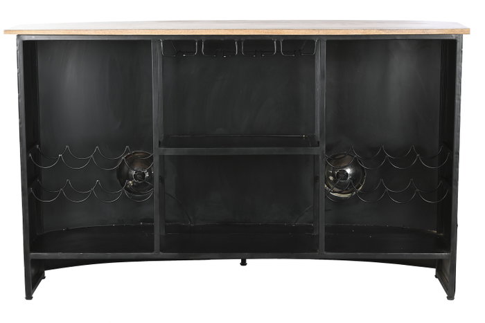 DKD Home Decor Mueble Bar Turquesa Blanco Hierro Mango Cristal 52 x 90 x 157 cm DKD Home Decor Mueble Bar Turquesa Blanco Hierro Mango Cristal 52 x 90 x 157 cm