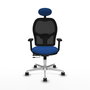 PIQUERAS Y CRESPO Silla de oficina Jorquera con mecanismo Sincro/Traslack Azul
