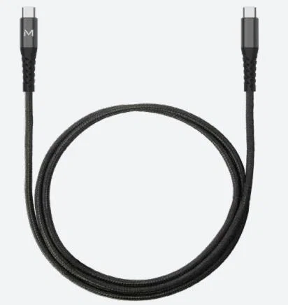 Mobilis 001342 Cable USB C a USB C de 1 m Negro Mobilis 001342 Cable USB C a USB C de 1 m Negro