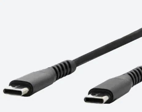 Mobilis 001342 Cable USB 1 m USB-C a USB-C (Macho/Macho) para Carga y Datos - Color Negro
